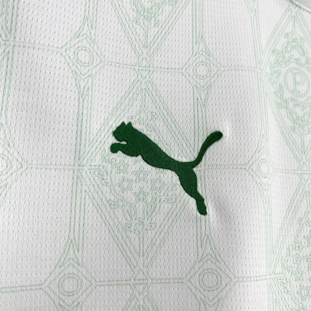 Palmeiras Away Shirt 25/26 - Men's White Fan Shirt + Sponsorships