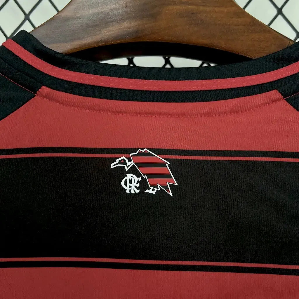 Flamengo Home Shirt 25/26 - Men's Fan Long Sleeve Black and Red