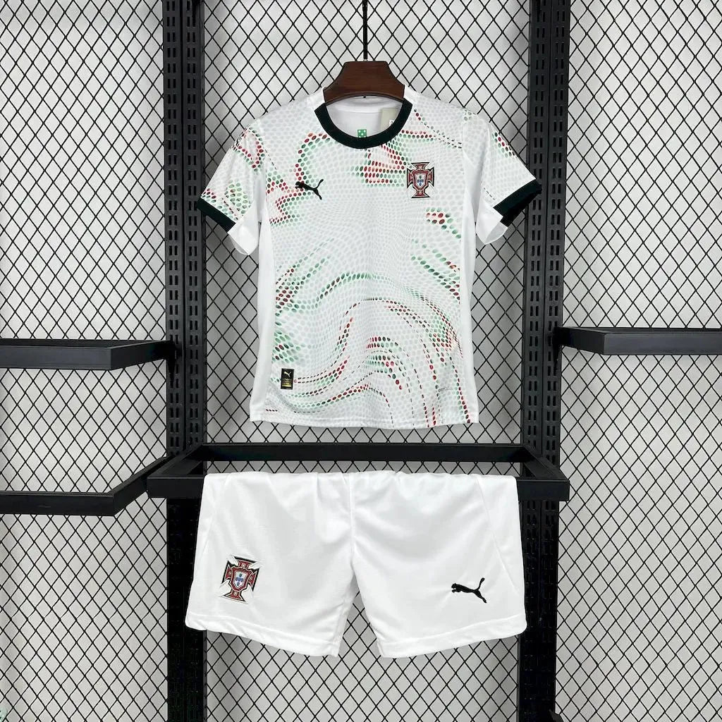 Portugal Away Shirt 25/26 - Kids Fan Shirt White