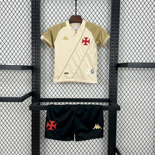 Vasco da Gama Third Away Shirt 24/25 - Children's Fan Shirt White and Gold