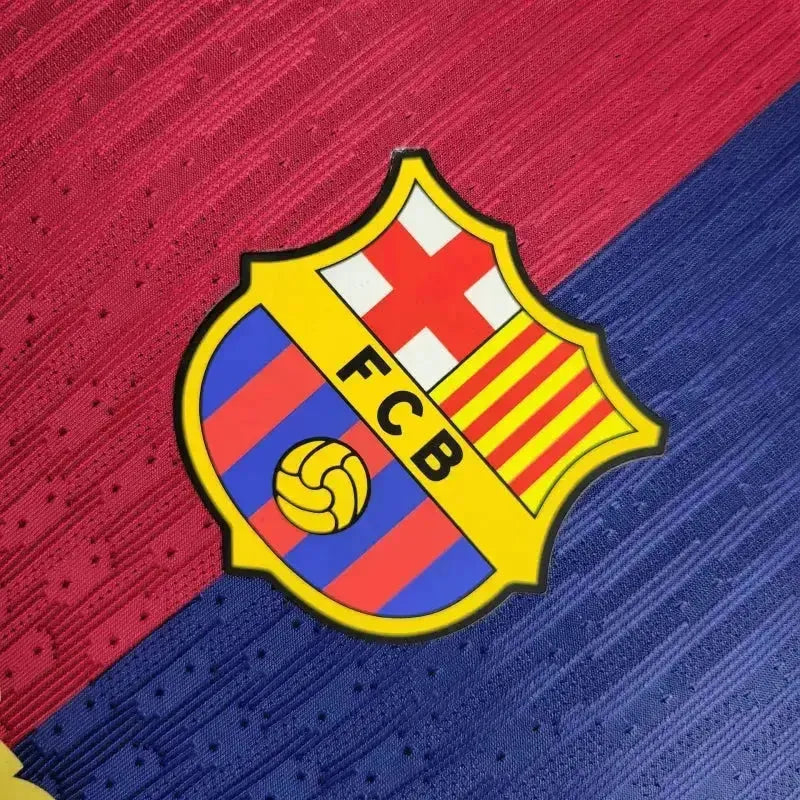 Barcelona COLDPLAY Home 24/25 Shirt - Men's Player Blue and Red