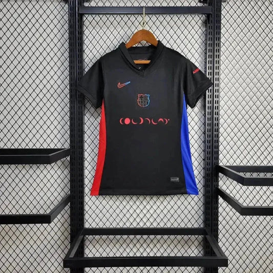 Barcelona COLDPLAY Away 24/25 Shirt - Women's Fan Black