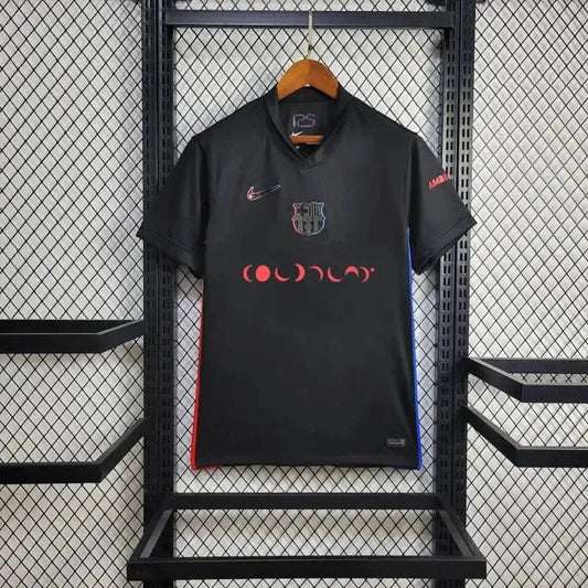 Barcelona COLDPLAY Away 24/25 Shirt - Men's Fan Black