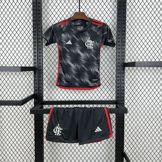 Flamengo Third Away Shirt 24/25 - Kids Fan Shirt Grey