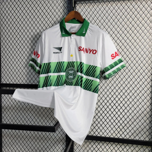 Coritiba Retro 1997/98 Shirt - Men's White and Green Fan Shirt