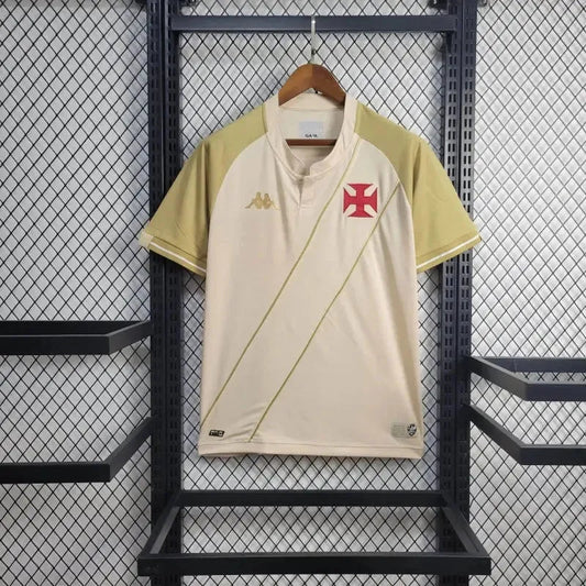Vasco Third Away Shirt 24/25 - Men's White and Gold Fan Shirt + Sponsorships