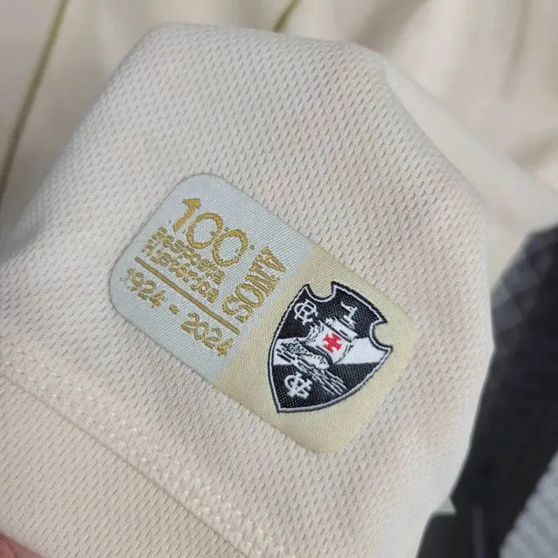 Vasco Third Away Shirt 24/25 - Men's White and Gold Fan Shirt + Sponsorships
