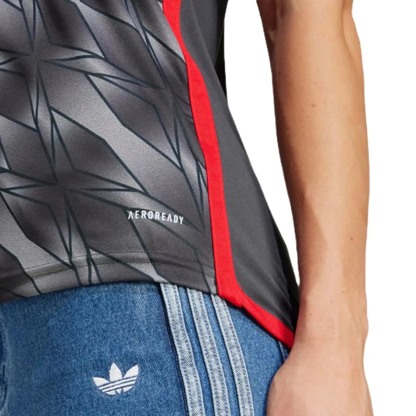 Flamengo Third Away Shirt 24/25 - Women's Fan Shirt Grey + All Sponsorships