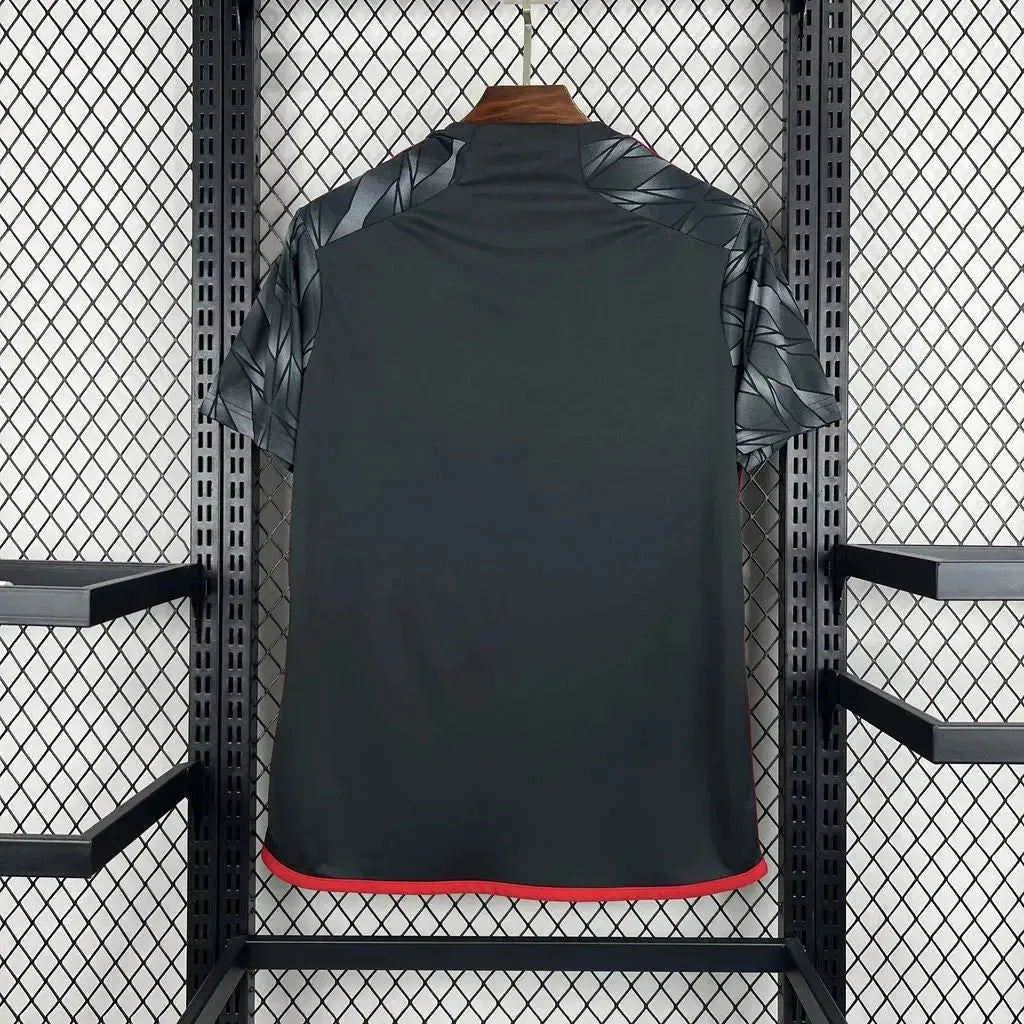 Flamengo Third Away Shirt 24/25 - Men's Fan Shirt Grey + All Sponsorships