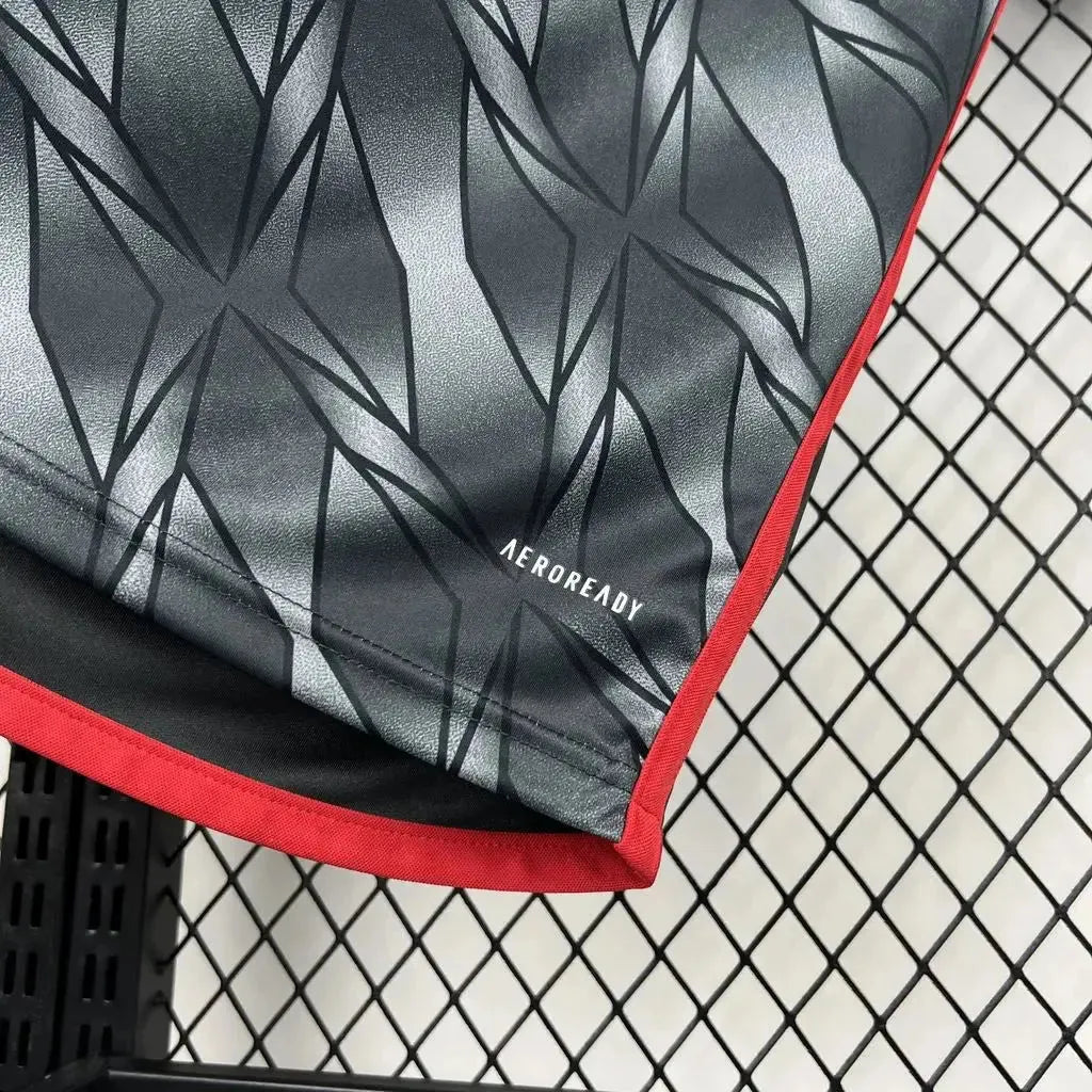 Flamengo Third Away Shirt 24/25 - Men's Fan Shirt Grey + All Sponsorships