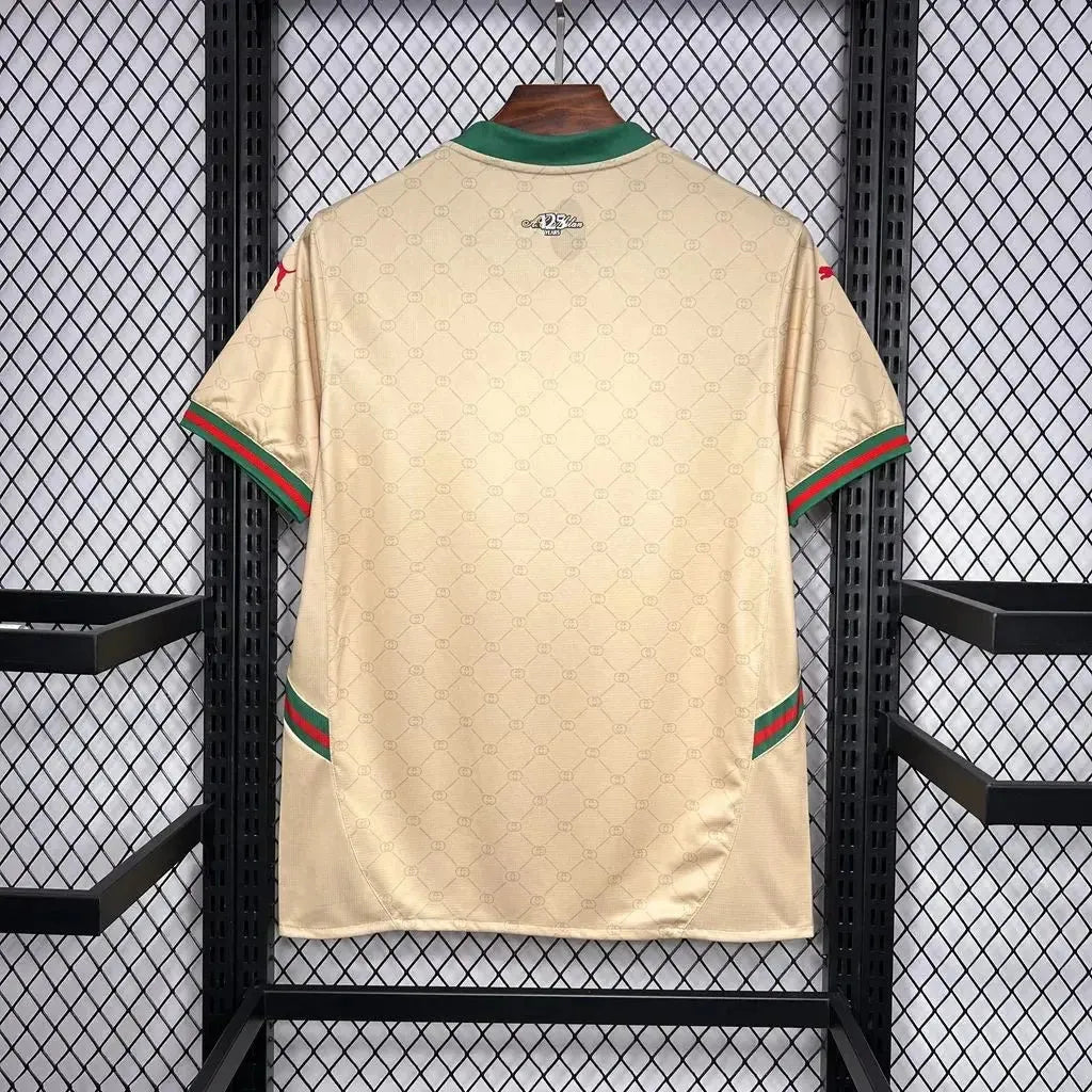 AC Milan GUCCI 24/25 Edition Shirt - Men's Fan Beige