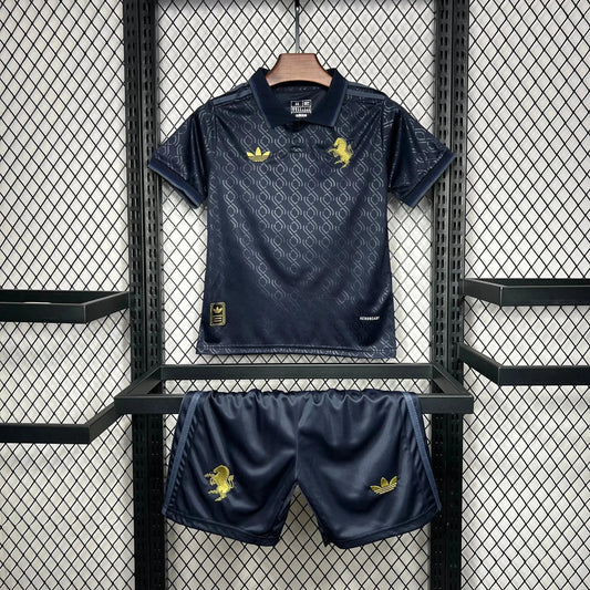 Juventus Third Away Shirt 24/25 - Kids Fan Dark Blue and Gold