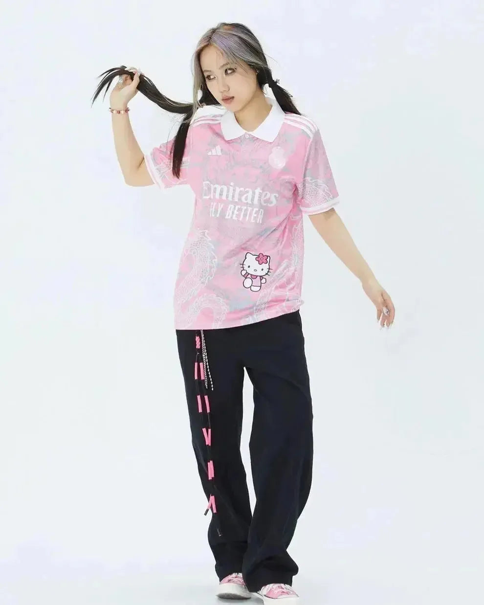 Real Madrid Hello Kitty Chinese Dragon 24/25 Shirt - Men's Fan Pink