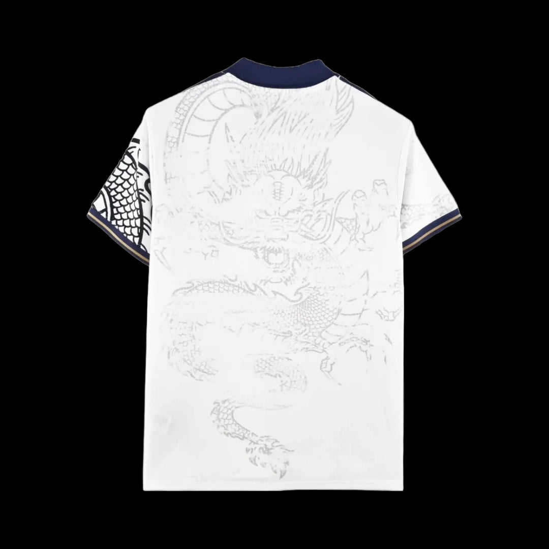 Real Madrid Hello Kitty Chinese Dragon 24/25 Shirt - Men's White Fan Shirt
