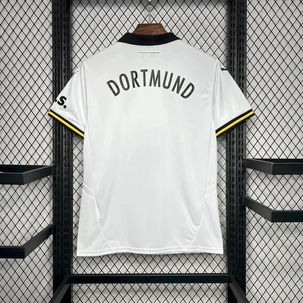 Borussia Dortmund Third Away Shirt 24/25 - Men's White Fan Shirt