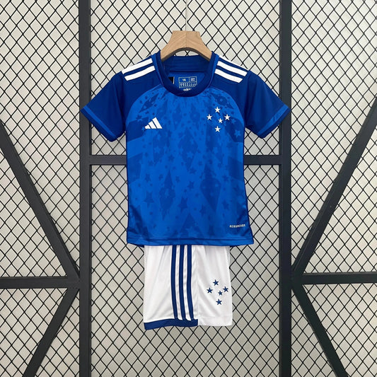 Cruzeiro Home Shirt 24/25 - Kids Fan Shirt Blue
