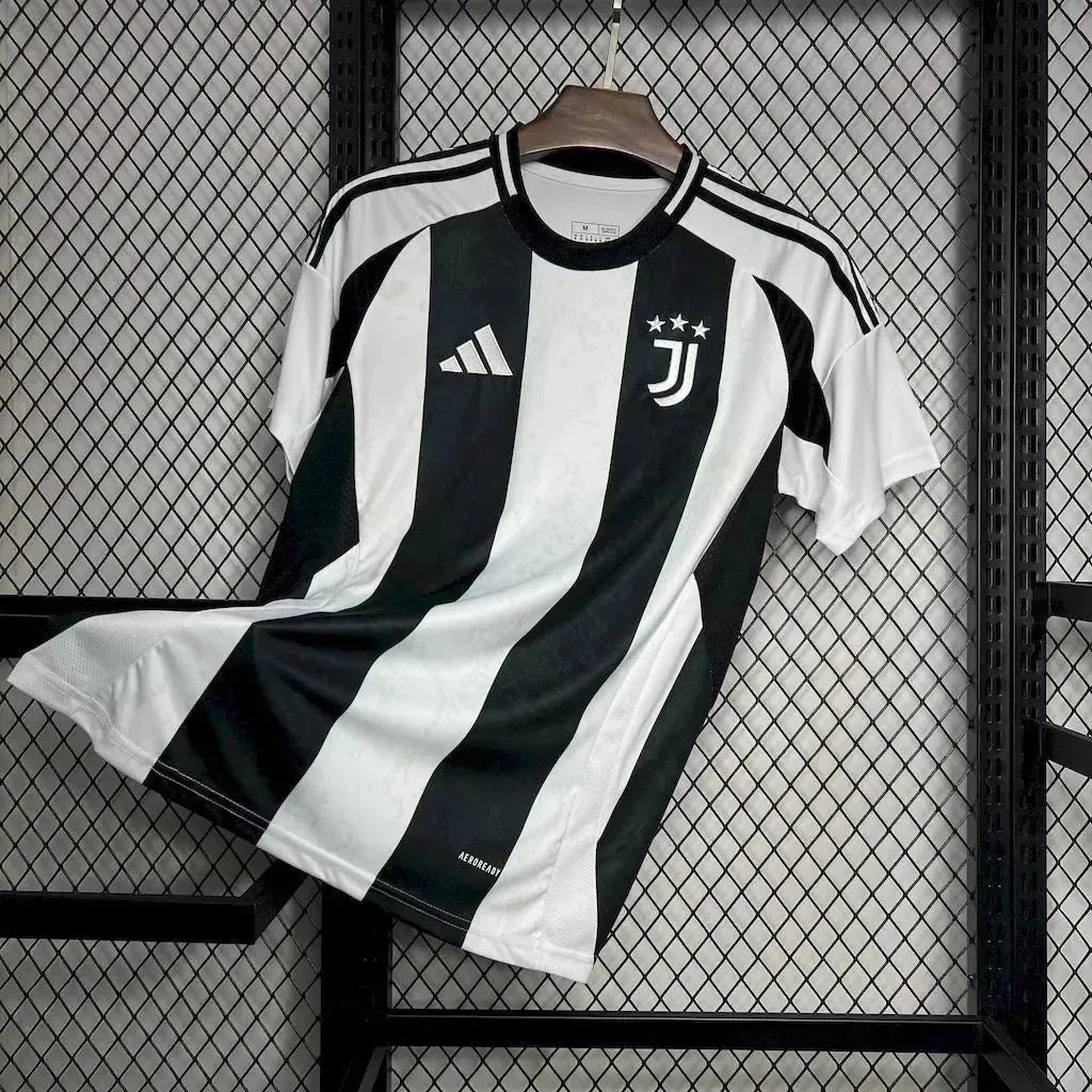 Juventus Home Shirt 24/25 - Men's Fan Shirt Black and White