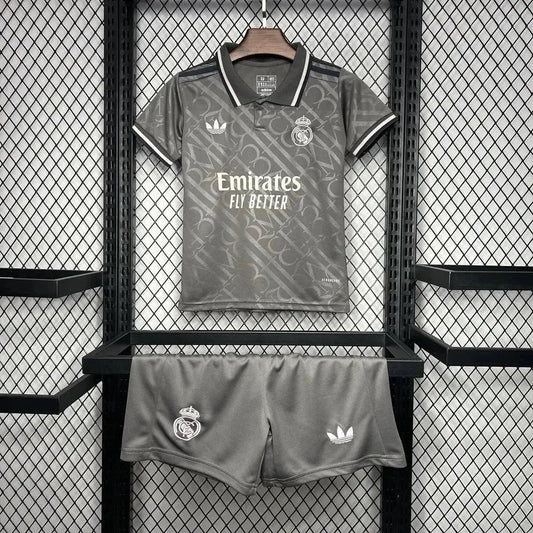 Real Madrid Third Shirt 24/25 - Kids Fan Shirt Grey