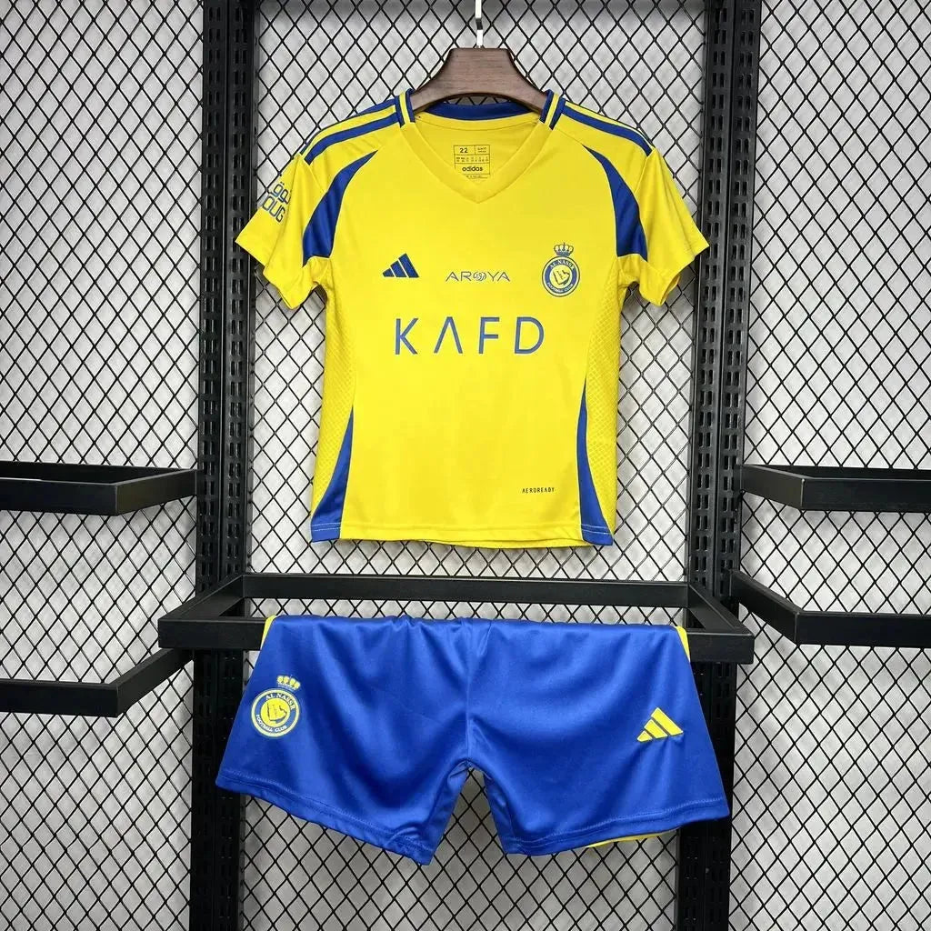 Al-Nassr Home Shirt 24/25 - Kids Fan Shirt Yellow