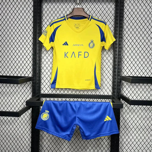 Al-Nassr Home Shirt 24/25 - Kids Fan Shirt Yellow