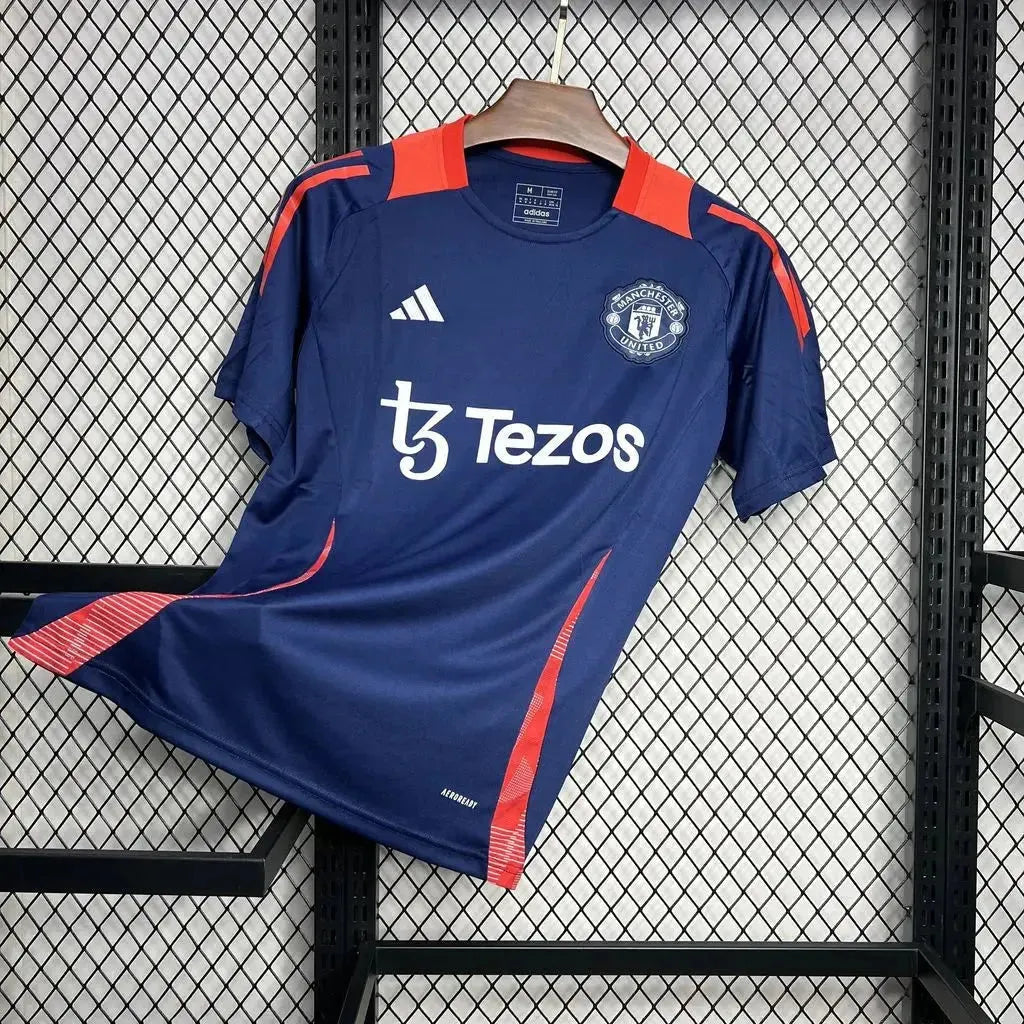 Manchester United Training Shirt 24/25 - Men's Fan Dark Blue