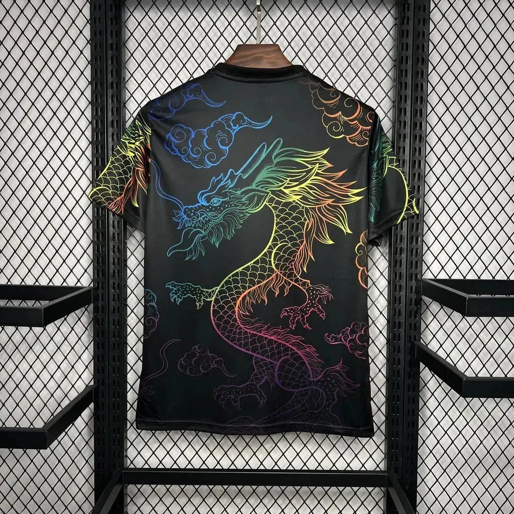 Real Madrid Chinese Dragon 24/25 Shirt - Men's Fan Black Colored