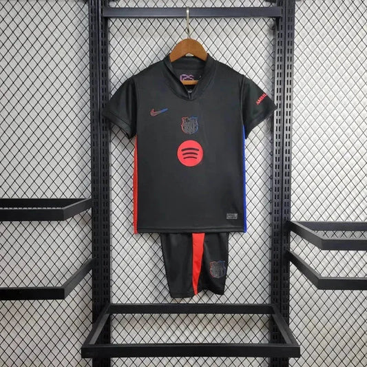 Barcelona Away Shirt 24/25 - Kids Fan Shirt Black