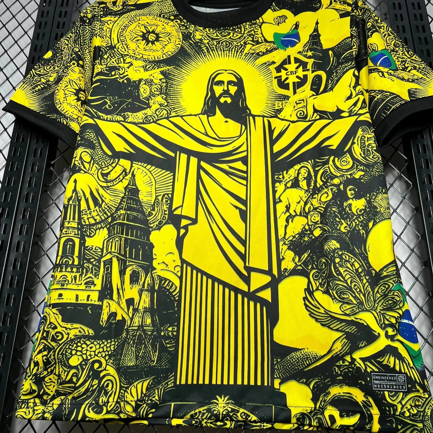 Brazil Special Edition Christ the Redeemer Shirt - Men's Fan Yellow