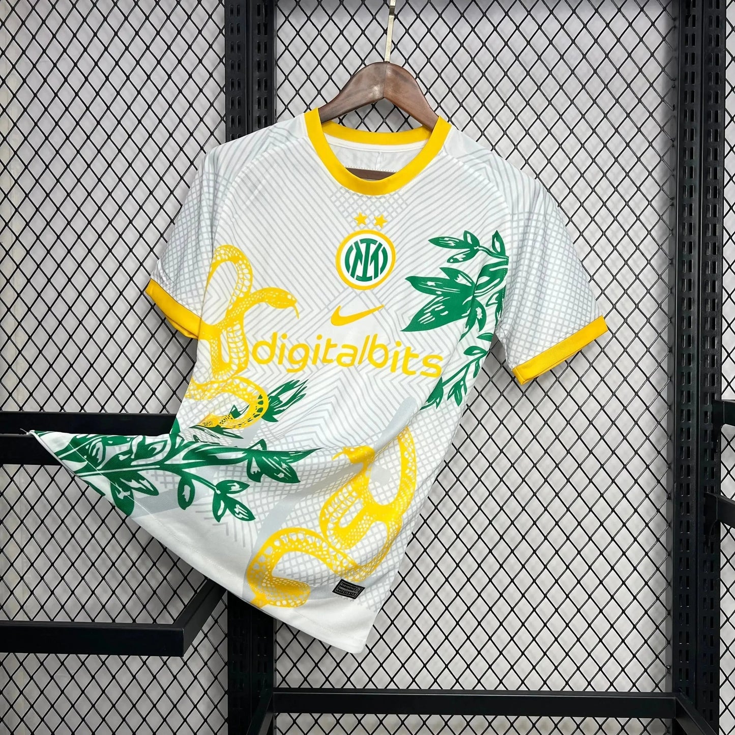 Inter Milan 24/25 Special Edition Men's Fan Shirt - White and Yellow Dragon