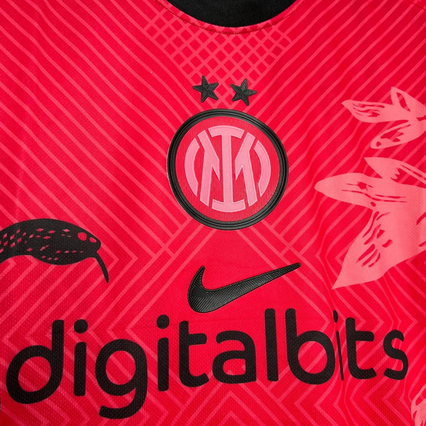 Inter Milan 24/25 Special Edition Men's Fan Shirt Pink/Red Dragon