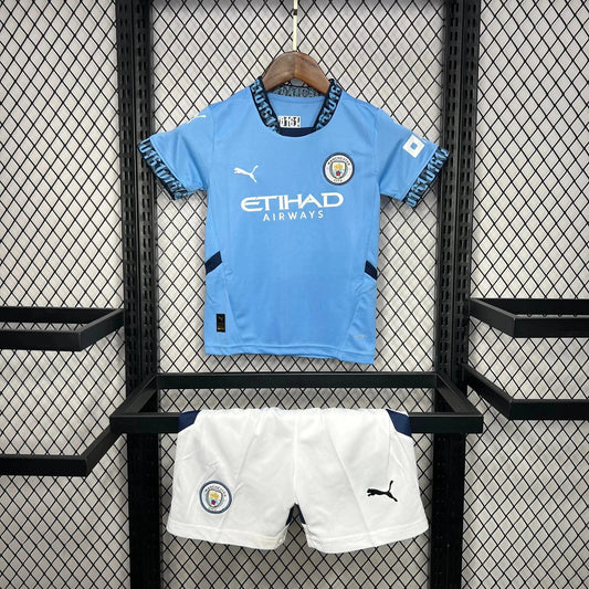 Manchester City Home Shirt 24/25 - Kids Fan Shirt Blue