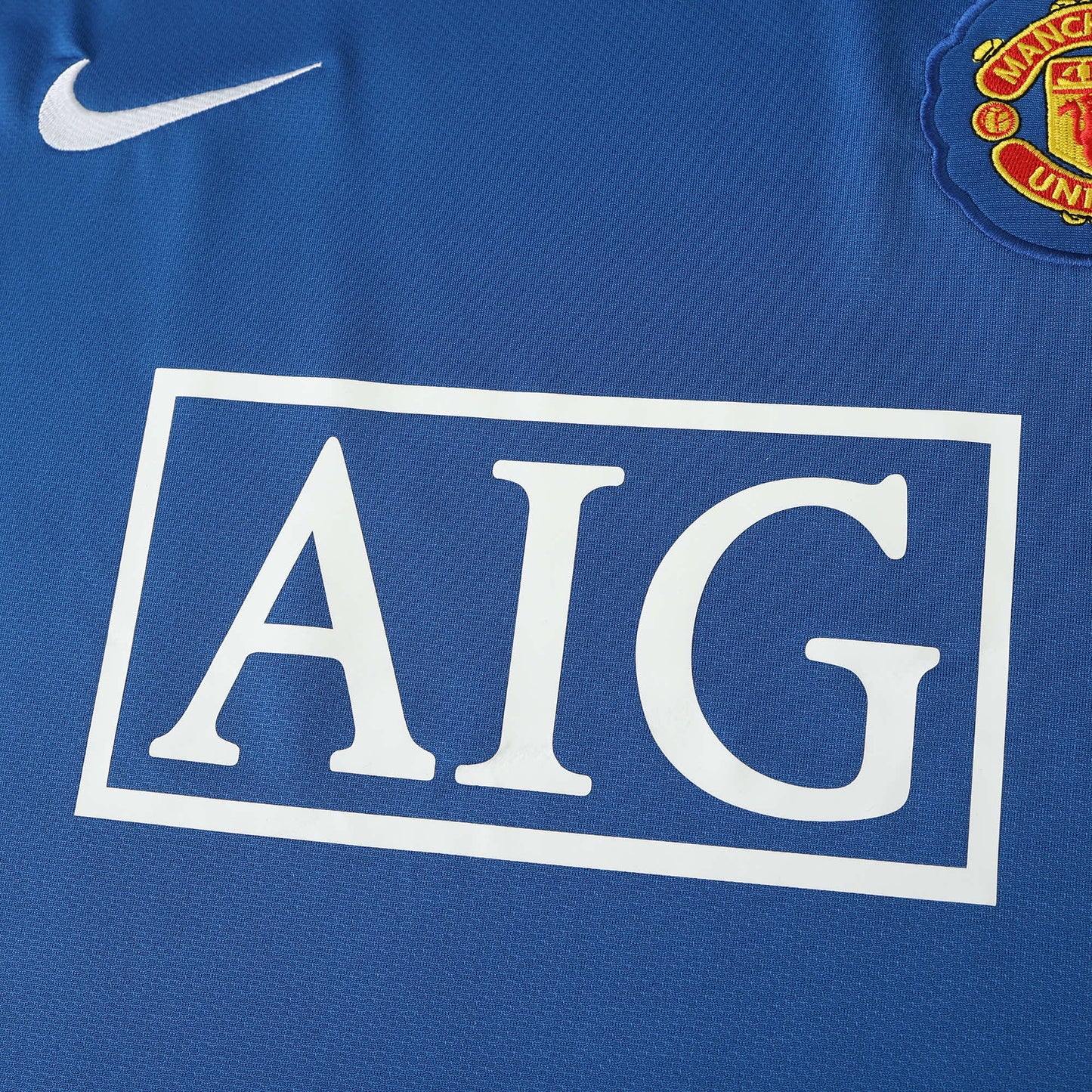 Manchester United Retro Away Shirt 2008/09 - Mens Fan Shirt Blue