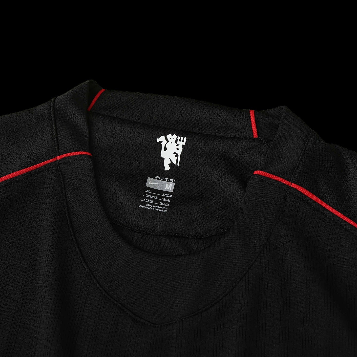 Manchester United Retro Away Shirt 2007/08 - Mens Fan Shirt - Black