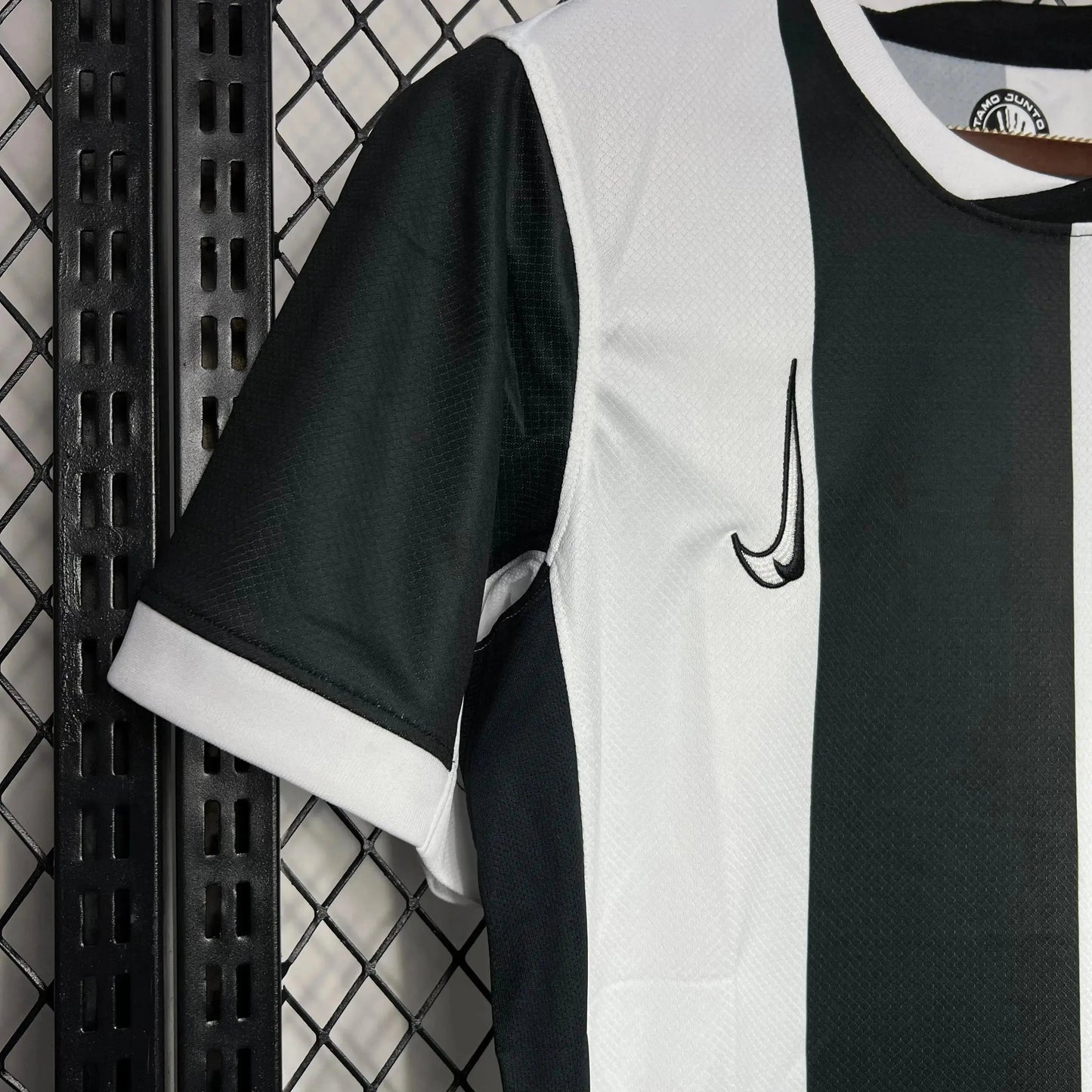 Timão Third Away Shirt 24/25 - Men's Fan Black and White Striped