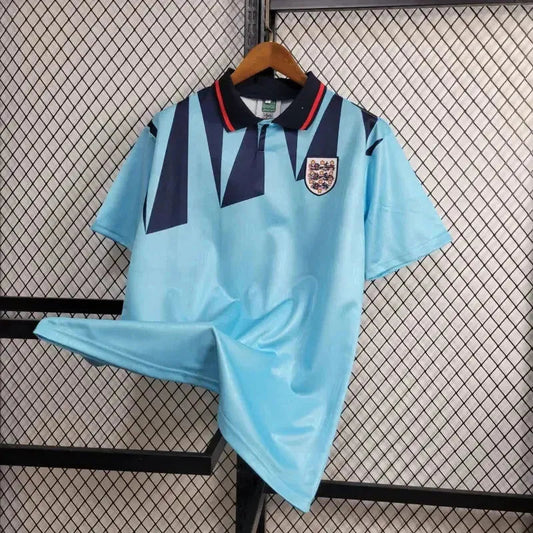 England Retro Away II Shirt 1992 - Men's Fan Shirt Blue