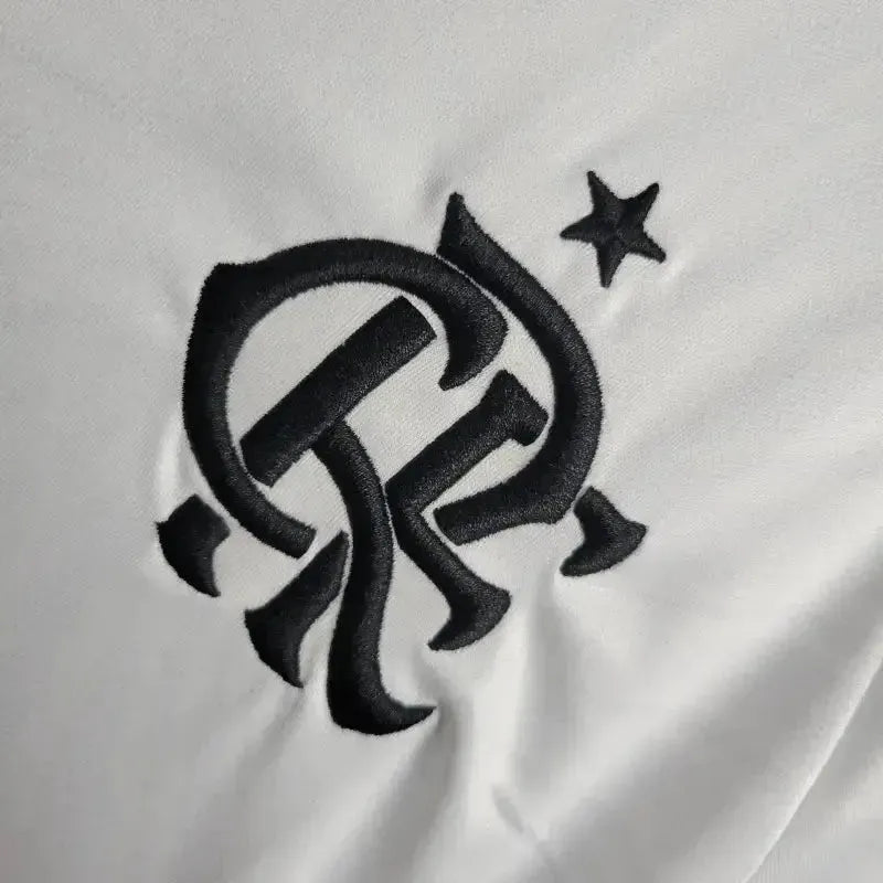 Flamengo Away Shirt 24/25 - Women's White Fan Shirt + All Sponsorships