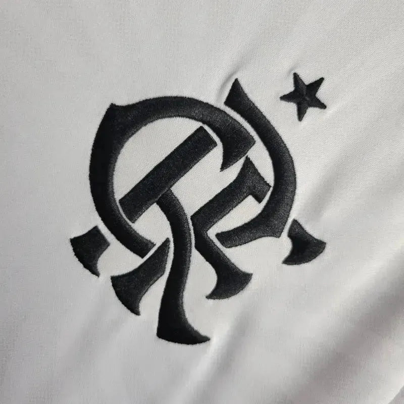 Flamengo Away Shirt 24/25 - Men's White Fan Shirt + All Sponsorships