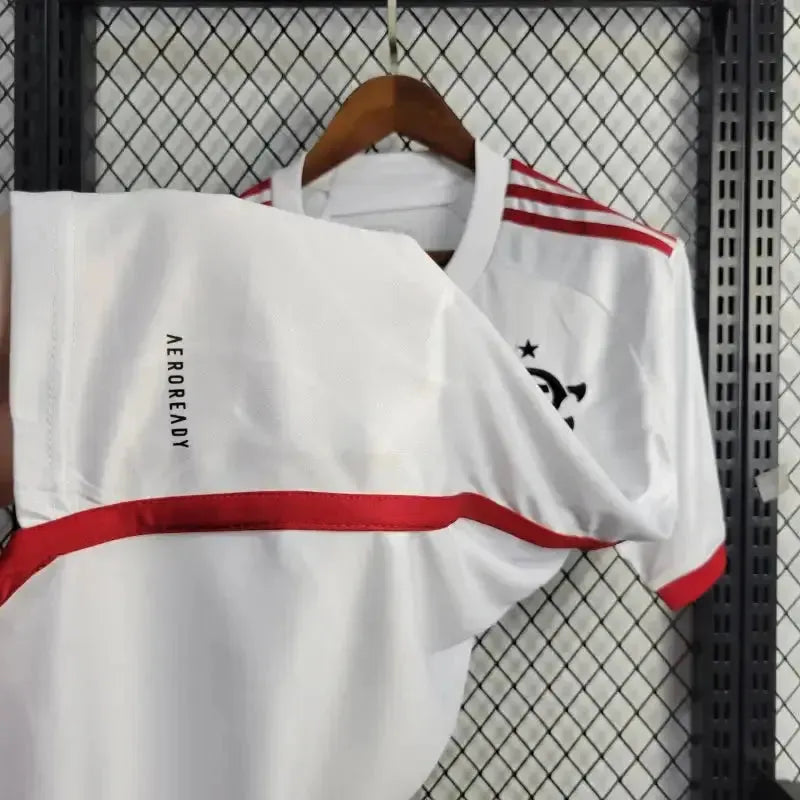 Flamengo Away Shirt 24/25 - Men's White Fan Shirt + All Sponsorships