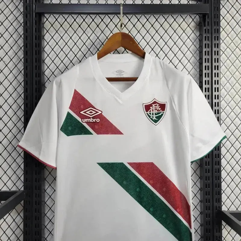 Fluminense Away 24/25 Shirt - Men's White Fan Shirt + Libertadores Patches + Sponsorships