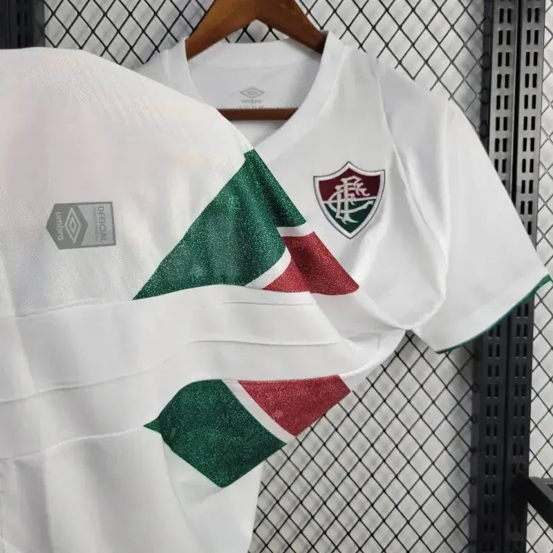 Fluminense Away 24/25 Shirt - Men's White Fan Shirt + Libertadores Patches + Sponsorships
