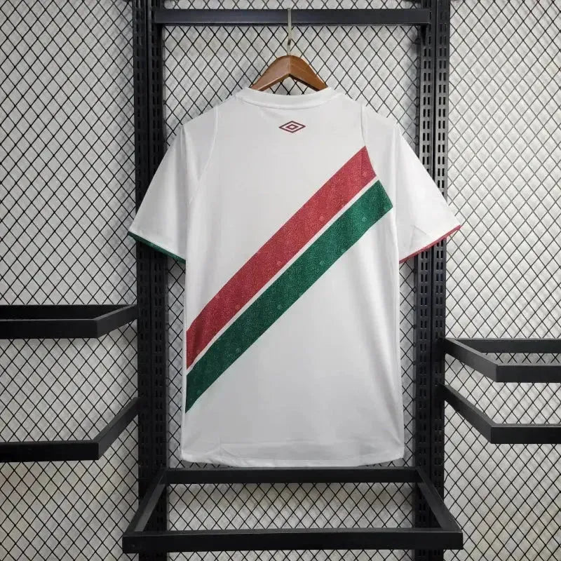 Fluminense Away 24/25 Shirt - Men's White Fan Shirt + Libertadores Patches + Sponsorships