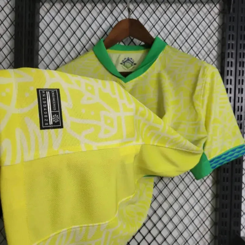 Brazil Home Shirt 24/25 - Men's Fan Yellow