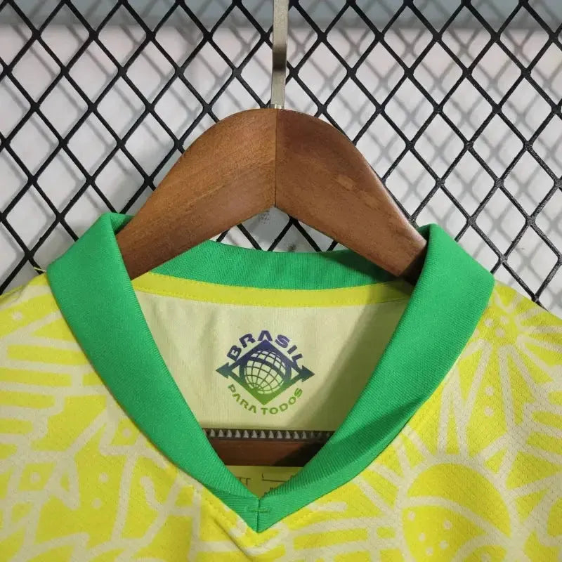 Brazil Home Shirt 24/25 - Men's Fan Yellow