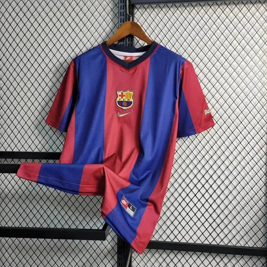 Barcelona Home Retro Shirt 1998/99 - Men's Fan Shirt