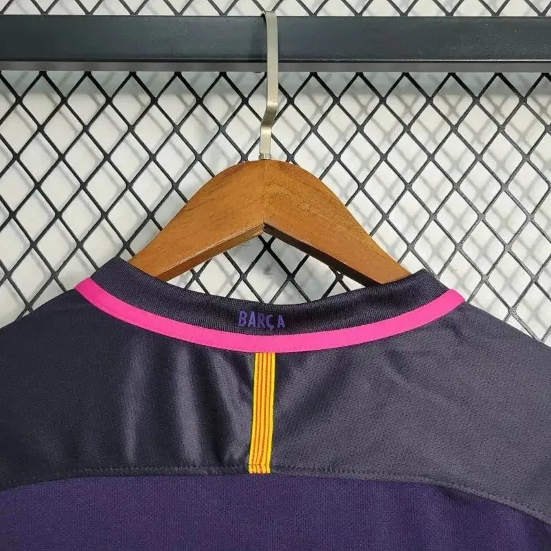 Barcelona Guest Retro 2016/17 Shirt - Men's Fan Purple Long Sleeve
