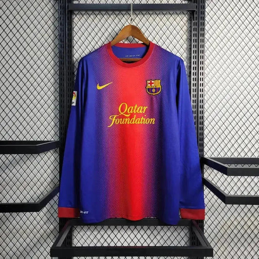 Barcelona Home Retro Shirt 2012/13 - Men's Fan Long Sleeve