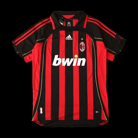 AC Milan Home Retro Shirt 2006/07 - Men's Fan Shirt Gold