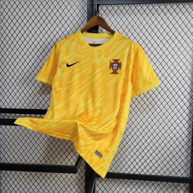 Portugal Goalkeeper Shirt 24/25 - Men's Fan Yellow