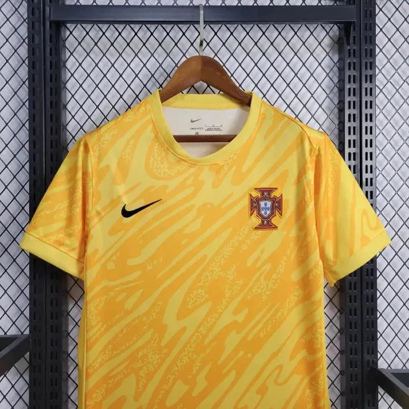 Portugal Goalkeeper Shirt 24/25 - Men's Fan Yellow