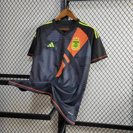 Argentina Goalkeeper Shirt 24/25 - Men's Fan Black